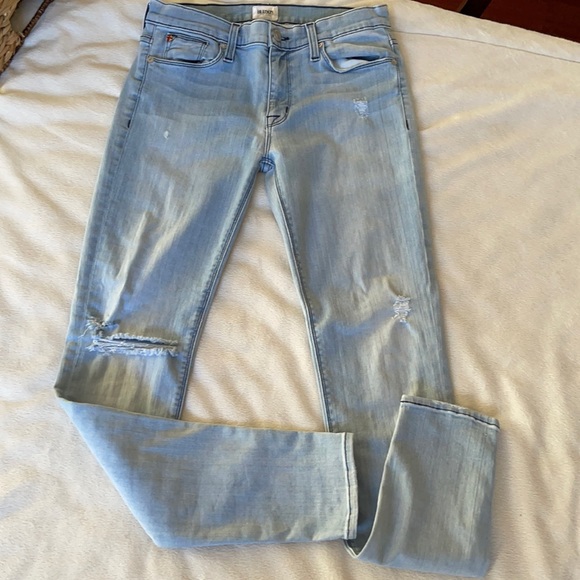 Hudson Jeans Denim - Hudson Nico Super Skinny Mid Rise 27 Light Wash Jeans
